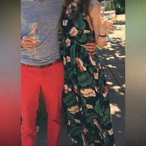 Lulus Hawaiian halter flowy dress size XS